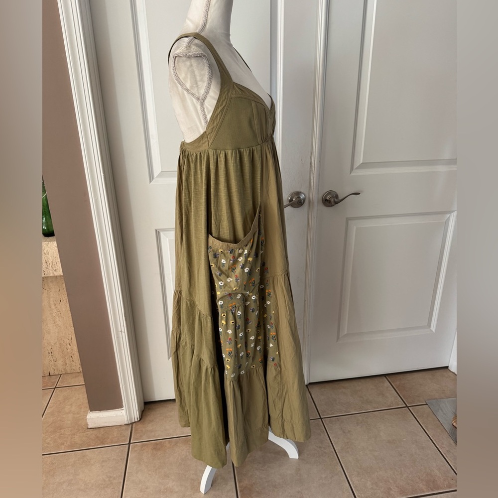 Anthro Daily Practice Top Tier Utility
Sweetheart Midi Dress. Size M. MSRP $138 - Picture 11 of 16